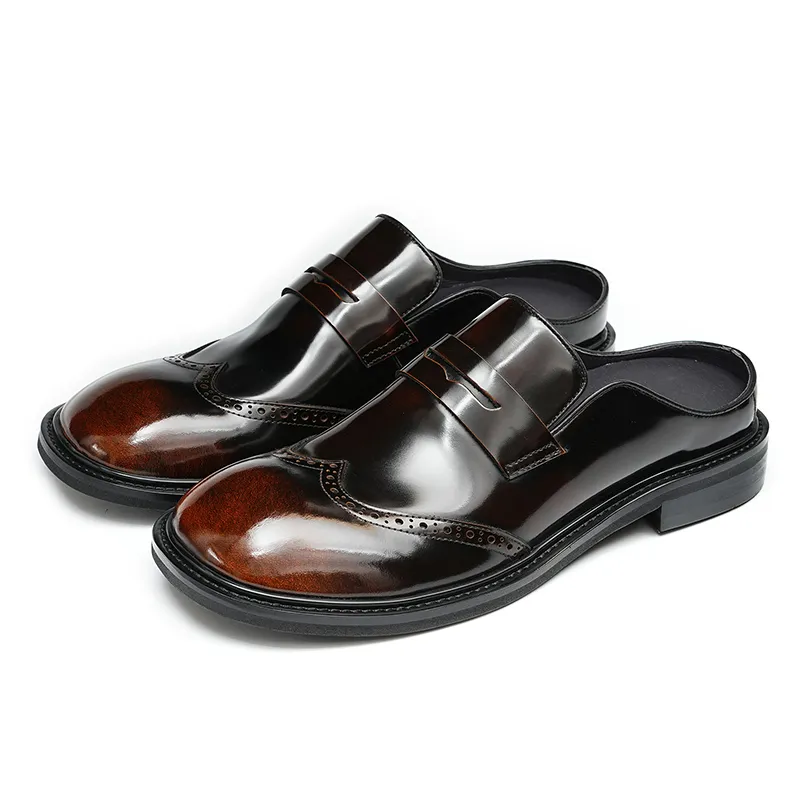 Genuine Leather Business Shoes, Sandals, 23710