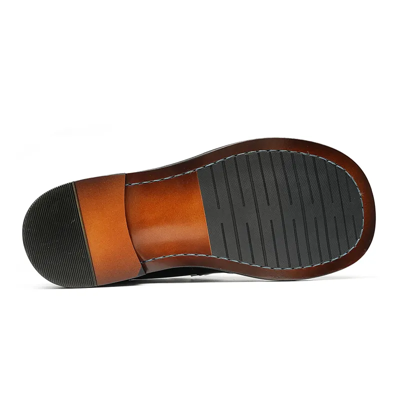 Genuine Leather Business Shoes, Sandals, 23710 - Image 8