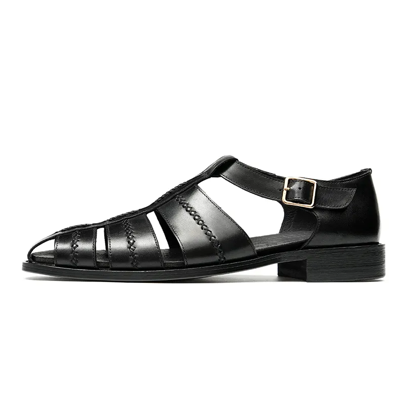 Genuine Leather Business Shoes, Sandals, 23715 - Image 8