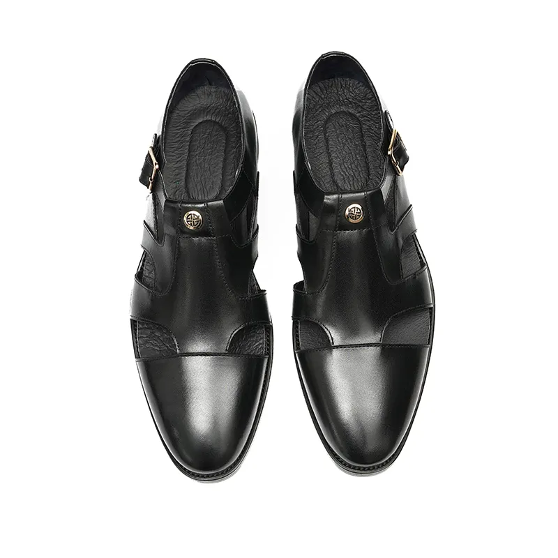 Genuine Leather Business Shoes, Sandals, 23718 - Image 6