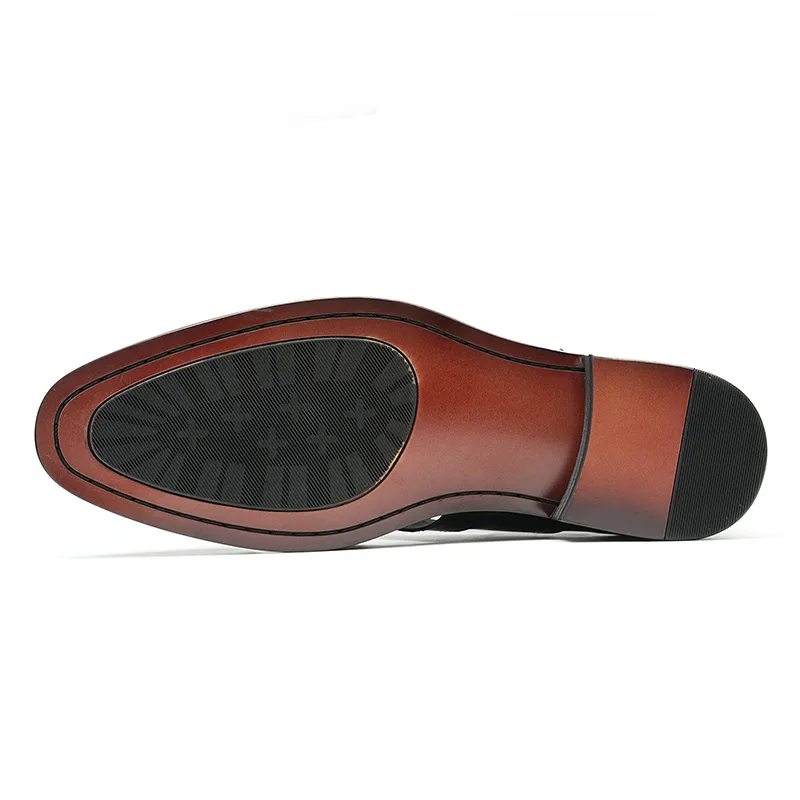 Genuine Leather Business Shoes, Sandals, 23718 - Image 7