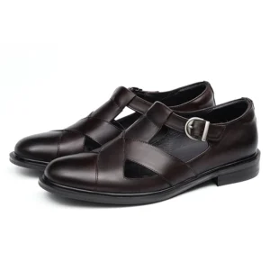 Genuine Leather Business Shoes, Sandals, 65133